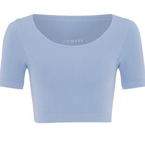 ✌🏼3/$30✌🏼Blue Seamless Cropped Workout Top